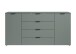 Sideboard >Linz< 2 Türen, 4 Schübe, in Salbei - 180x90x40cm (BxHxT)