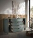 Sideboard >Linz< 2 Türen, 4 Schübe, in Salbei - 180x90x40cm (BxHxT)
