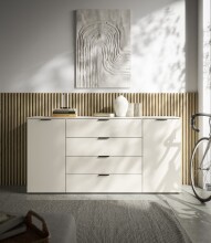 Sideboard >Linz< 2 Türen, 4 Schübe, in Kaschmir - 180x90x40cm (BxHxT)