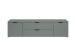 Lowboard >Linz< 2 Türen, 2 Schübe, in Salbei - 180x47x40cm (BxHxT)