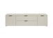 Lowboard >Linz< 2 Türen, 2 Schübe, in Kaschmir - 180x47x40cm (BxHxT)