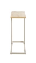 Beistelltisch >37700< in Eiche Dekor / Kaschmirgrau - 24x64x49cm (BxHxT)