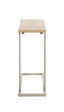 Beistelltisch >37700< in Eiche Dekor / Kaschmirgrau - 24x64x49cm (BxHxT)