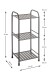 Regal >59823< 3 Ablagen, in anthrazit, Metall, Stahlrohr - 33x78x28cm (BxHxT)