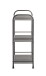 Regal >59823< 3 Ablagen, in anthrazit, Metall, Stahlrohr - 33x78x28cm (BxHxT)