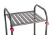 Regal >59824< 4 Ablagen, in anthrazit, Metall, Stahlrohr - 33x108x28cm (BxHxT)