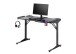 Gamingtisch >BC 3110< LED-Wechselbeleuchtung, in Schwarz / Carbonoptik - 119x76x60cm (BxHxT)