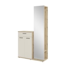 Kompaktgarderobe >Malaga< Türen, 1 Schub,...