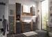 Badezimmerspiegelschrank >Heppo< 3 Spiegeltüren, Ablagefach, viking oak Dekor - 65x71x20cm (BxHxT)