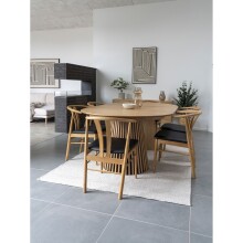 Kulissen-Esstisch >Osaka< ausziehbar bis 240cm, Eiche furniert - 120/160/200/240x75cm (DxBxH)