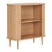 Kommode >Nikko< 2 Lammelen-Schiebetüren, 1 Boden, in eichefarbig - 40x87x80 (BxHxT)