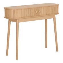 Konsolentisch >Nikko< Schminktisch, 2 Lamellen-Türen, in eichefarbig - 100x80,5x30 (BxHxT)