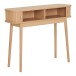 Konsolentisch >Nikko< Schminktisch, 2 Lamellen-Türen, in eichefarbig - 100x80,5x30 (BxHxT)