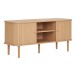 Lowboard >Nikko< 2 Lammelen-Türen, 2 Fächer, eichefarbig - 113x51,5x40 (BxHxT)