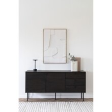 Sideboard >Kyoto< 2 Türen, 3 Schübe, in Eiche furniert "geräuchert" - 150x74x40 (BxHxT)