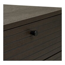 Sideboard >Kyoto< 2 Türen, 3 Schübe, in Eiche furniert "geräuchert" - 150x74x40 (BxHxT)