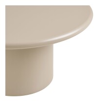 Couchtisch >Nagano< rund, in grau-beige, MDF - 40x80cm (HxD)