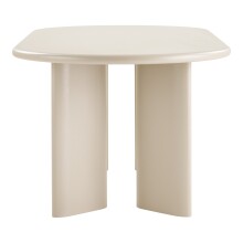 Esstisch >Nagano< ovale Form, in Beige-grau, MDF - 100x75x220cm (BxHxT)