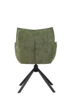 Armlehnstuhl >Marilla< (2er-Set) Federkern, Drehfunktion, waldgrün - 59x86x65 (BxHxT)