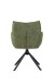 Armlehnstuhl >Marilla< (2er-Set) Federkern, Drehfunktion, waldgrün - 59x86x65 (BxHxT)