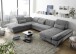 Wohnlandschaft >MELFI< Schlaffunktion, Stauraum, Bezug schlammfarbig - 350x73x245 (BxHxT)