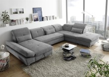 Wohnlandschaft >MELFI< Schlaffunktion, Stauraum,...