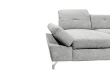 Wohnlandschaft >MELFI< Schlaffunktion, Stauraum, Bezug schlammfarbig - 350x73x245 (BxHxT)