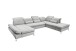 Wohnlandschaft >MELFI< Schlaffunktion, Stauraum, Bezug schlammfarbig - 350x73x245 (BxHxT)