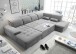 Wohnlandschaft >WAYNE< Schlaffunktion, Stauraum, Bezug dark grey - 380x81x240 (BxHxT)