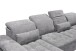Wohnlandschaft >WAYNE< Schlaffunktion, Stauraum, Bezug dark grey - 380x81x240 (BxHxT)