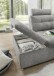Wohnlandschaft >NALO< Schlaffunktion, Kopfstützen, Bezug Farbe schlamm - 324x103x219 (BxHxT)
