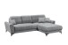 Wohnlandschaft >BERN< Schlaffunktion, Bettkasten, Bezug grey - 281x91x189 (BxHxT)