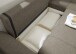 Wohnlandschaft >BERN< Schlaffunktion, Bettkasten, Bezug Farbe espresso - 281x91x189 (BxHxT)