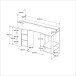 Gamingtisch >Gaming 11< mit LED-Beleuchtung, Beschichtung Schwarz - 152x87x62cm (BxHxT)