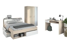Schlafzimmer-Set >Most 74< (3-teilig) Bett,...