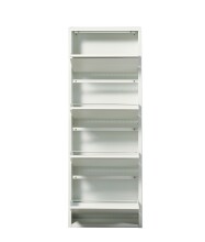 Schuhkipper >Bert< 4 Klappen, 8 paar Schuhe, weiß, Metall - 51x137x16cm (BxHxT)