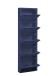 Schuhkipper >Bert< 5 Klappen, 10 paar Schuhe, in blau, Metall  - 51x170x16cm (BxHxT)