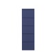 Schuhkipper >Bert< 5 Klappen, 10 paar Schuhe, in blau, Metall  - 51x170x16cm (BxHxT)