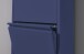 Schuhkipper >Bert< 5 Klappen, 10 paar Schuhe, in blau, Metall  - 51x170x16cm (BxHxT)