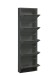 Schuhkipper >Bert< 5 Klappen, 10 paar Schuhe, in anthrazit, Metall - 51x170x16cm (BxHxT)