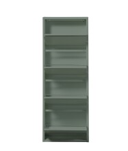 Schuhkipper >Bert< 4 Klappen, 8 paar Schuhe, in salbei, Metall - 51x137x16cm (BxHxT)