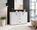 Sideboard >BC 1040< 2 Türen, 4 Schubladen, weiß - 120x83x35cm (BxHxT)