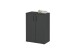 Kommode >BC 1040< 2 Türen, 1 Boden, anthrazit - 60x83x35cm (BxHxT)