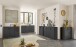 Kommode >BC 1040< 2 Türen, 1 Boden, anthrazit - 60x83x35cm (BxHxT)