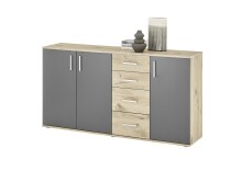 Sideboard >BC 1040< 3 Türen, 4 Schubladen,...