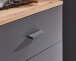 Kompaktgarderobe >Fynn< in Anthrazit / Artisan Eiche Dekor - 223x199x38 (BxHxT)