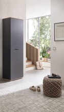 Garderobenschrank >Fynn< in Anthrazit / Artisan...