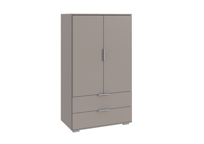 Kombikommode >Easy Plus< 2 Türen, 2 Schübe, in SAHARAGRAU - 81x140x40cm (BxHxT)