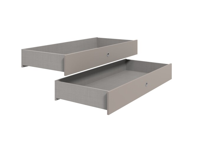 Bettschubkasten >Easy Beds Comfort< (2er-Set) in SAHARAGRAU - 137x19x116 (BxHxT)
