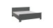 Bettanlag >Chalet< (3-teilig) Doppelbett + 2 Nachtkonsolen, Graphit - 293x85x210cm BxHxT